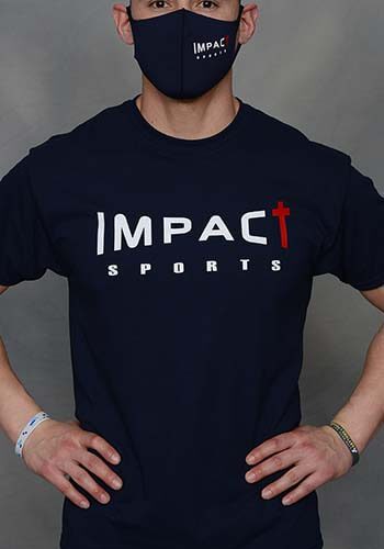 Impact Sports Blue T-shirt front