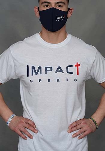 Impact Sports white T-shirt front